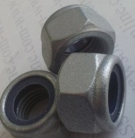 Metric Galvanised Nylock Nuts Class 8